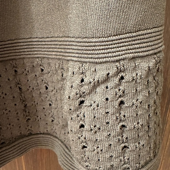 SANDRO Rhapsody Olive Green Fit and Flare Dress (D9) - Picture 7 of 8